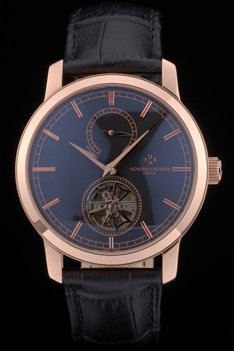 Vacheron Constantin Luxury Leather Replica Watches 80167