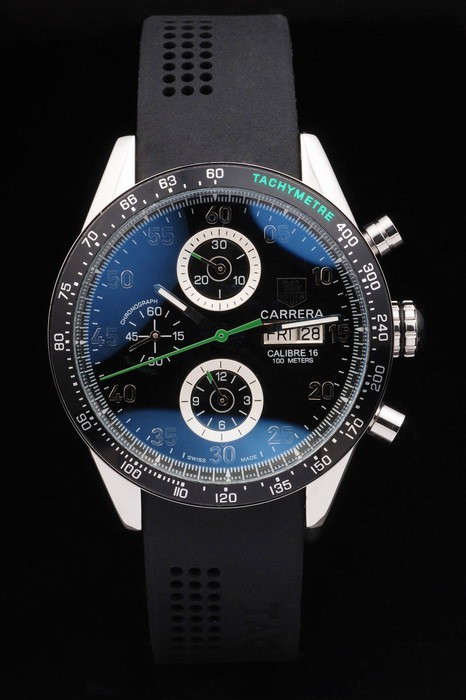 Carrera Black Replica Watches 3758