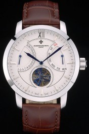 Vacheron Constantin Luxury Leather Replica Watches 80228