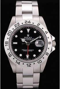 Rolex Explorer Stainless Steel Tachymeter Black Dial