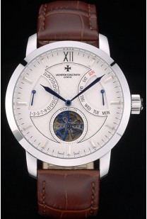 Vacheron Constantin Luxury Leather Replica Watches 80228