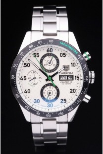 Carrera White Replica Watches 3761