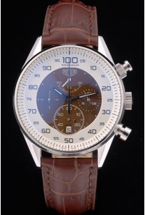 Tag Heuer Mikrograph Limited Edition Brown Leather Strap 7916