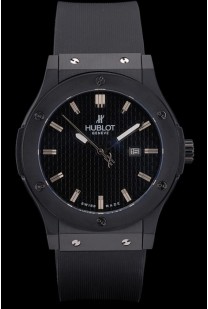 Hublot Big Bang Black Rubber Strap Black Checkered Dial 80193