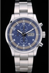 Mido Multifort Stainless Steel Bezel Navy Dial 80282