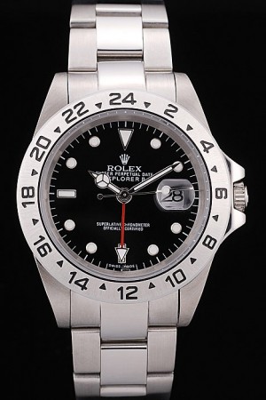 Rolex Explorer Stainless Steel Tachymeter Black Dial