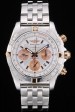 Swiss Breitling Certifie Stainless Steel Bezel White Dial 80288