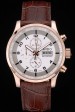 Mido Multifort Rose Gold Stainless Steel Bezel Brown Croco Leather Bracelet White Dial 80280